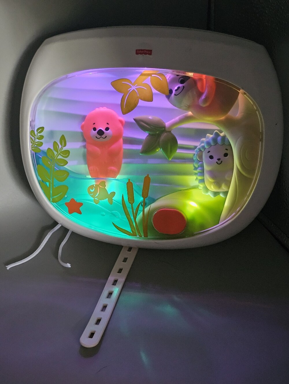 Fisher-Price Settle Sleep Projection White Noise Soother Crib TV Jungle Works